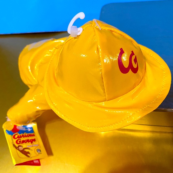 CURIOUS GEORGE NWT VTG 2007 UNIVERSAL STUDIOS RAINY DAY MONKEY BEAN BAG PLUSH - Picture 5 of 12